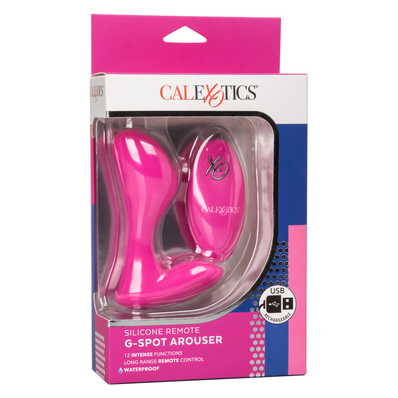 Вибратор CalExotics G–Spot Arouser с пультом ДУ, розовый