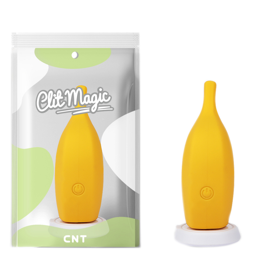 Мини-вибратор CNT Clit Magic Ba-banana, жёлтый