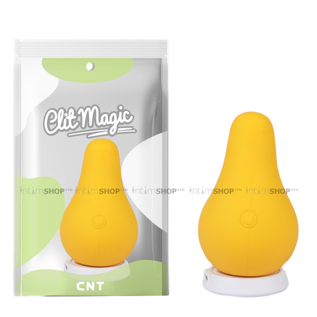 Мини-вибратор CNT Clit Magic Juicy Pear, жёлтый - фото 2