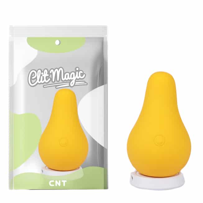 Мини-вибратор CNT Clit Magic Juicy Pear, жёлтый - фото 2