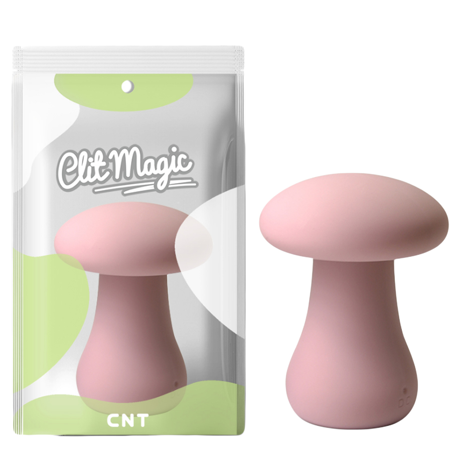 Мини-вибратор CNT Clit Magic Oyster Mushroom, розовый