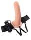 Страпон полый с вибрацией Pipedream Fetish Fantasy 8 Vibrating Hollow Strap-On, телесный 