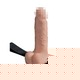 Полый вибрострапон с мошонкой Pipedream Fetish Fantasy 7 Hollow Strap-on, телесный