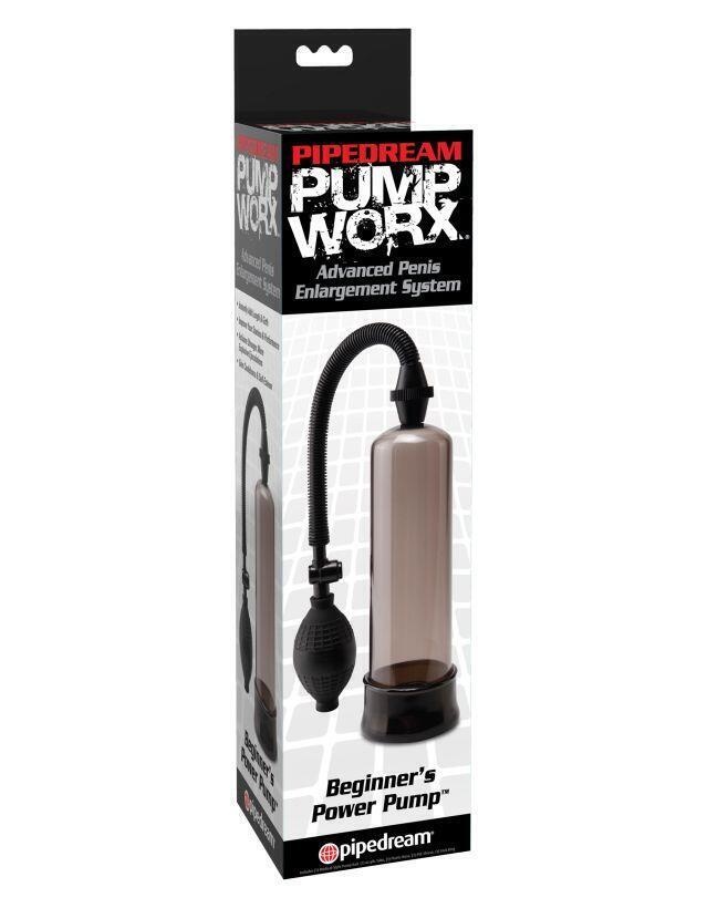 Вакуумная помпа Pipedream Beginner's Power, серый