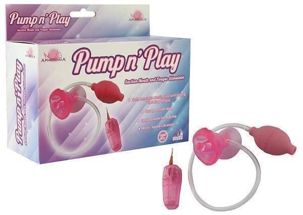 Помпа с вибрацией Aphrodisia Pump n's play Suction Mouth, фуксия