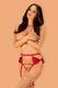 Пояс для чулок Obsessive Rubinesa L/XL, красный