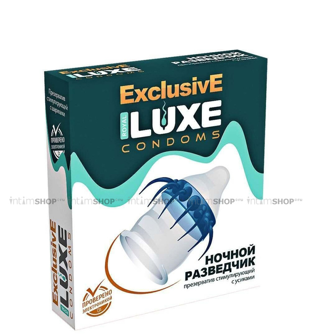 Презерватив Luxe Exclusive Ночной разведчик с усиками, 1 шт