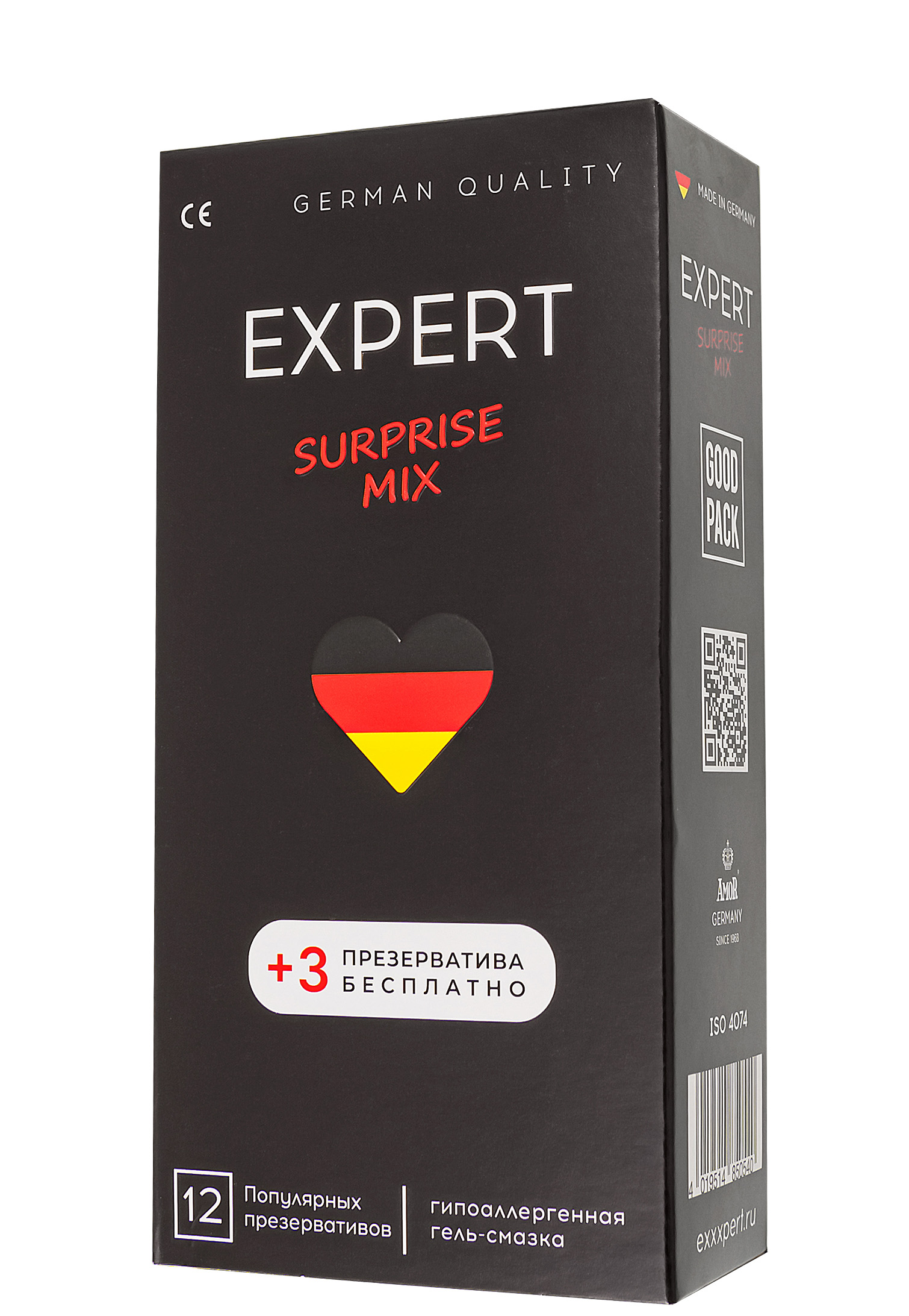 Презервативы Amor Expert Surprise Mix, 12 шт + 3 шт