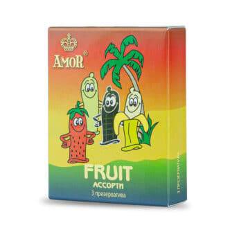 Презервативы Amor Яркая Линия Fruit, ассорти, 3 шт