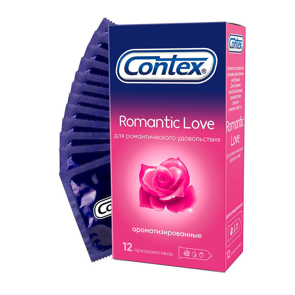 Презервативы ароматизированные Contex Romantic Love, 12шт