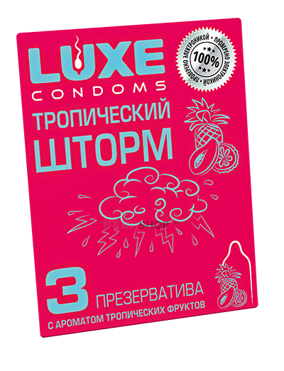 фото Набор презервативов Luxe Тропический шторм Фрукты, 3 шт