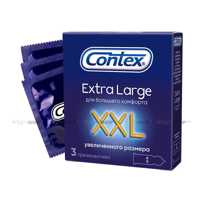 Презервативы Contex Extra Large, 3 шт. от IntimShop
