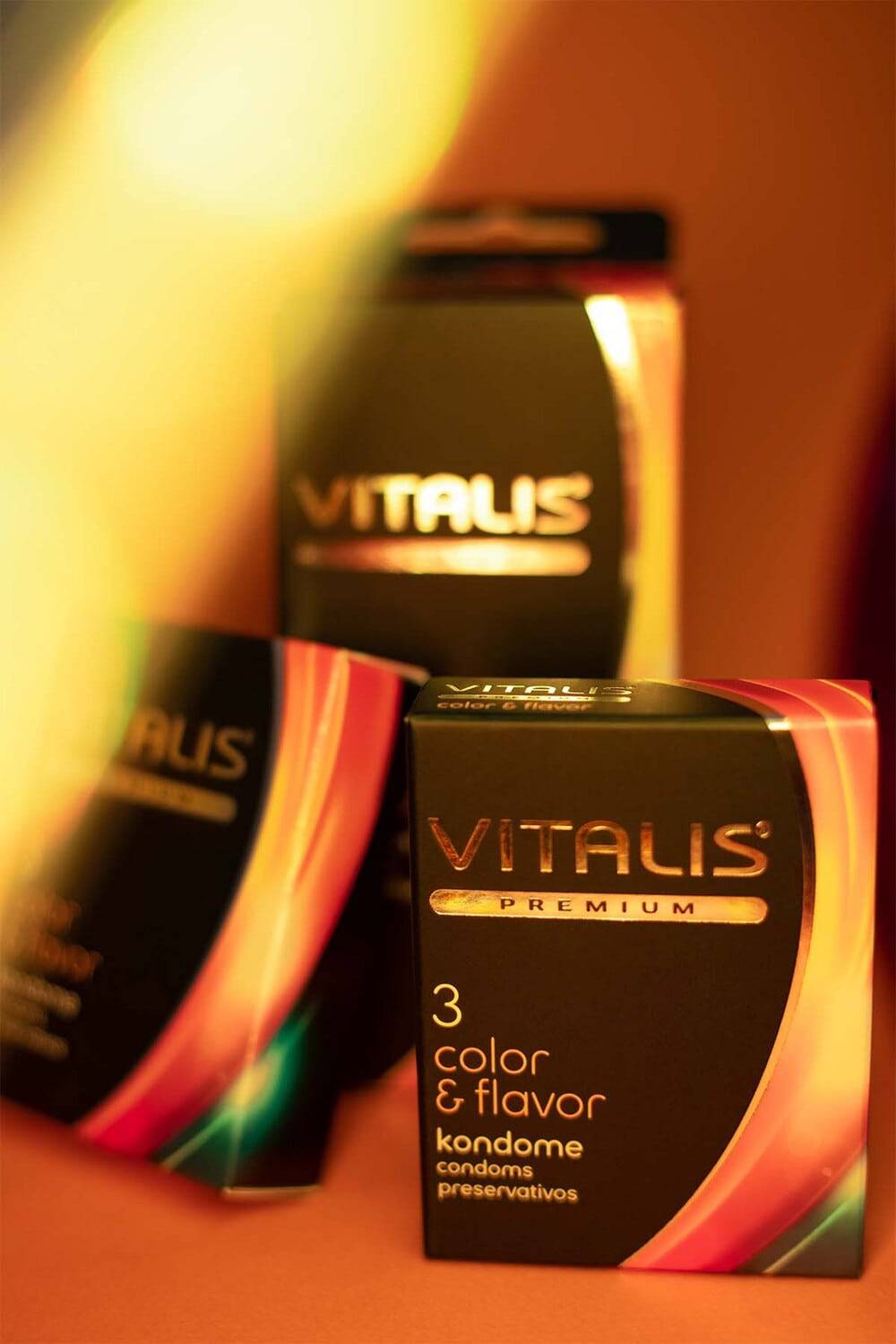 Презервативы цветные ароматизированные Vitalis Premium, 3 шт