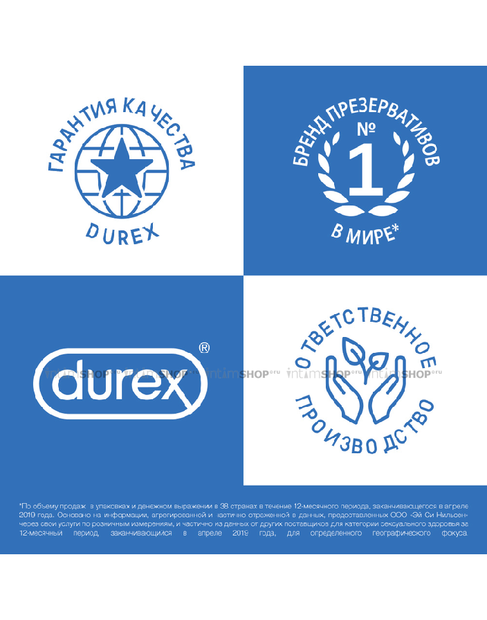 Презервативы Durex Dual Extase рельефные с анестетиком, 12 шт