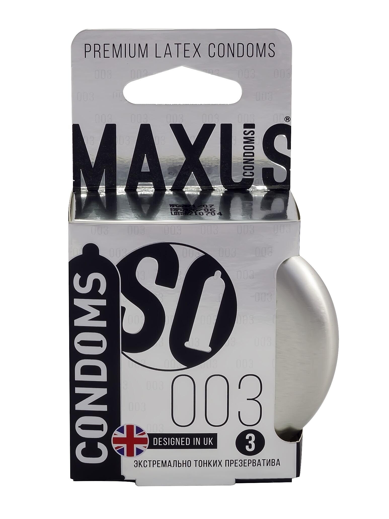 Презервативы экстремально тонкие Maxus 003, 3 шт