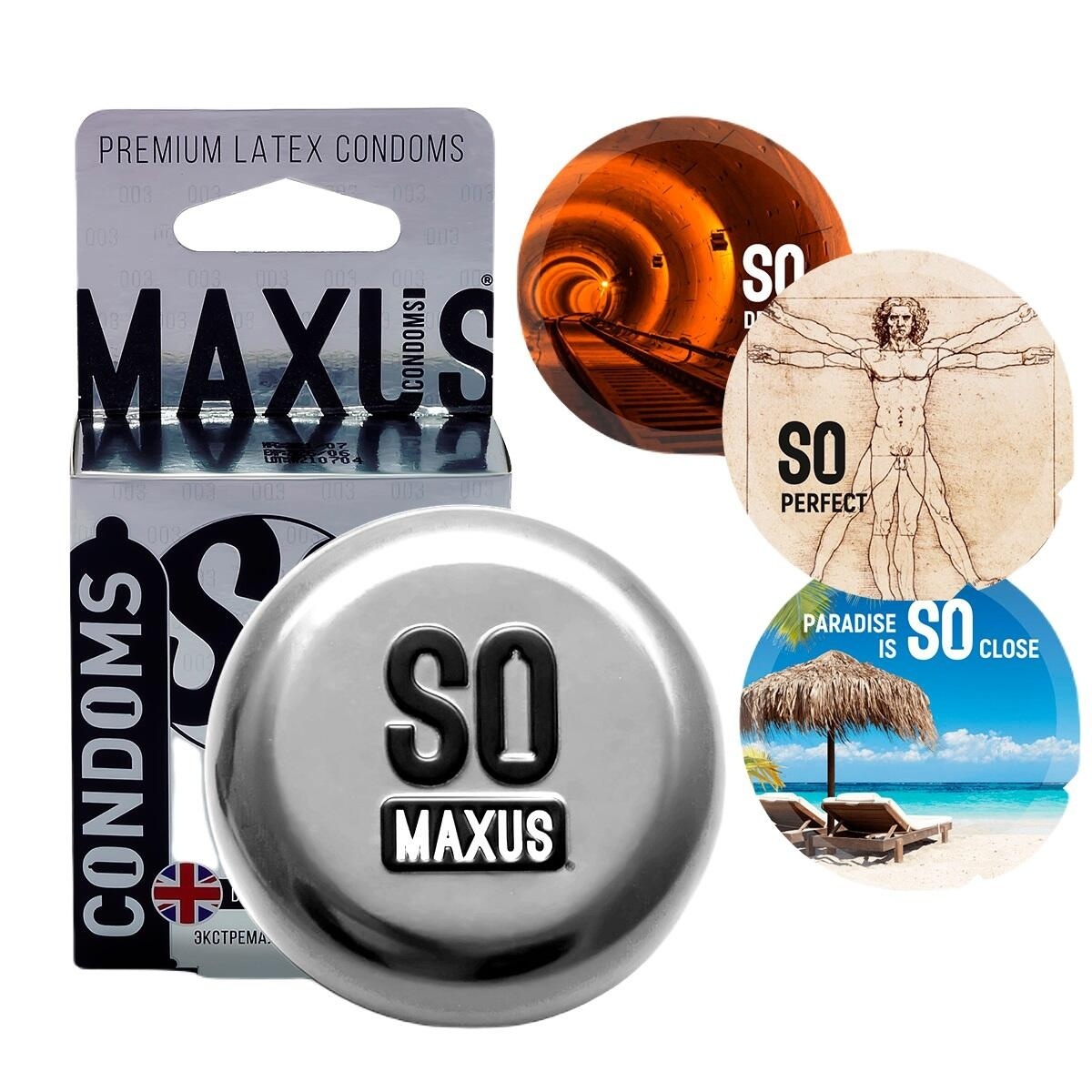 Презервативы экстремально тонкие Maxus 003, 3 шт