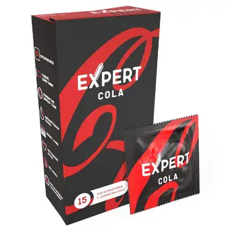 Презервативы цветные ароматизированные Expert Cola Кола, 15 шт