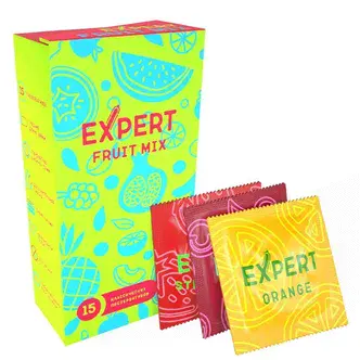 Презервативы цветные ароматизированные Expert Fruit Mix, 15 шт