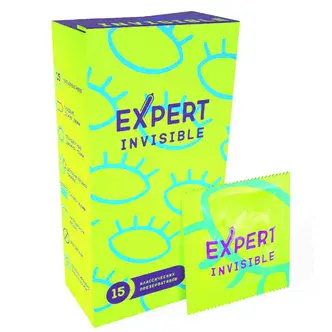 Презервативы ультратонкие Expert Invisible, 15 шт