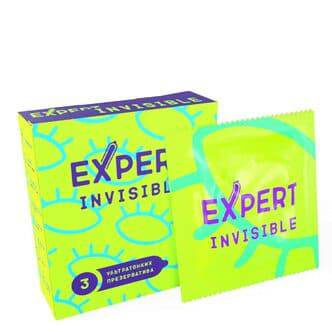 Презервативы ультратонкие Expert Invisible, 3 шт