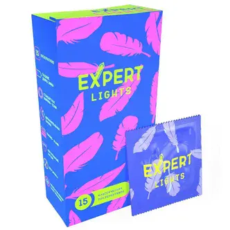 Презервативы ультратонкие Expert Lights, 15 шт