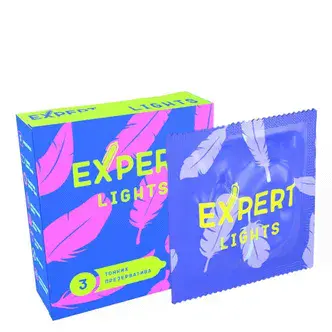 Презервативы ультратонкие Expert Lights, 3 шт