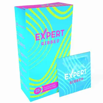 Презервативы ребристые Expert Ribbed, 15 шт