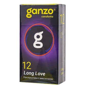 Презервативы продлевающие Ganzo Long Love с анестетиком, 12 шт