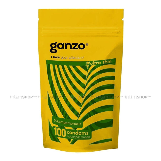 Презервативы ультратонкие Ganzo Ultra Thin, 100 шт