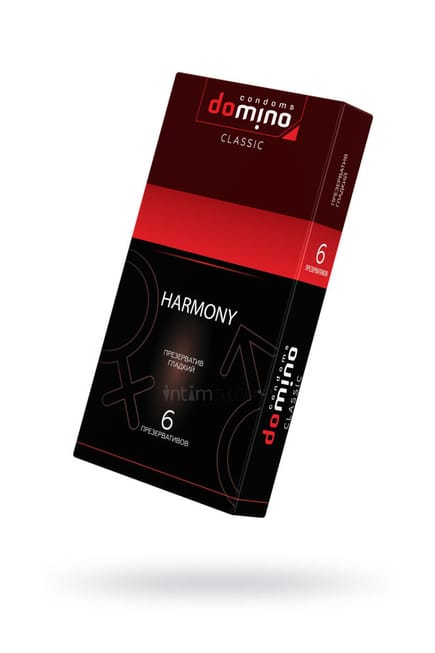 Презервативы Domino Harmony гладкие, 6 шт. в упаковке от IntimShop