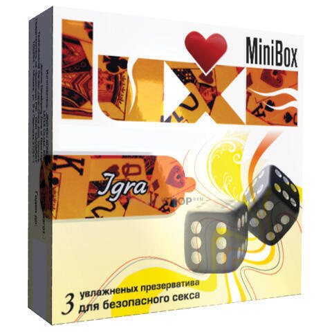 

Презервативы Luxe Mini Box №3 Игра, разнорельефные