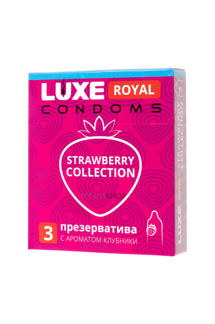 фото Презервативы Luxe Royal Strawberry Collection, 3 шт