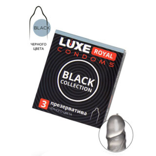 Презервативы Luxe Royal Black Collection, 3 шт