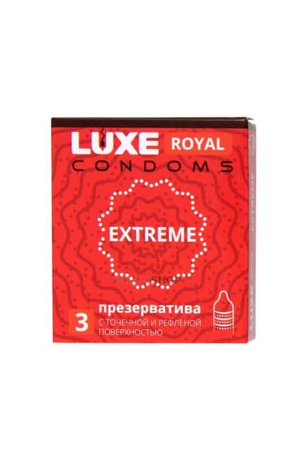 фото Презервативы Luxe Royal Extreme ребристые, 3 шт