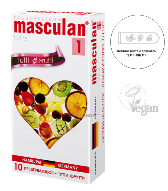 Презервативы Masculan Tutti-Frutti 10 шт