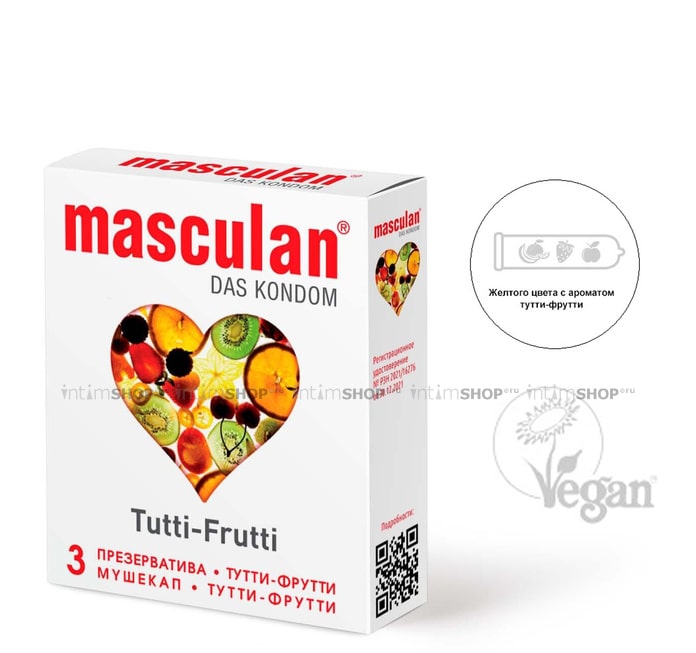 Презервативы Masculan Tutti-Frutti 3 шт
