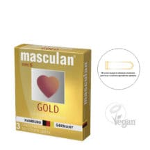 Презервативы Masculan Ultra Gold с ароматом ванили, 3 шт 