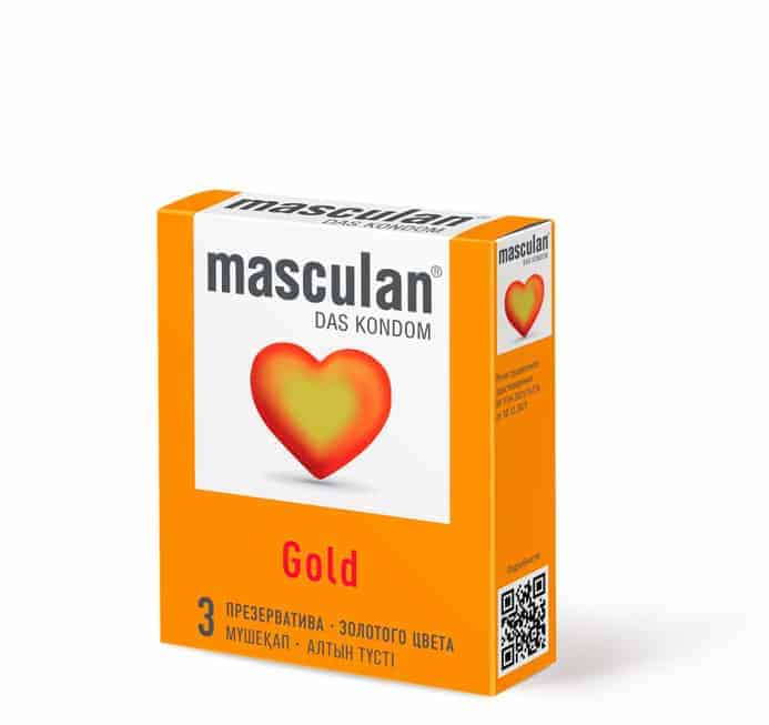 Презервативы Masculan Ultra Gold с ароматом ванили, 3 шт