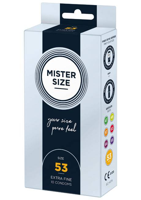 Презервативы Mister Size размер 53, 10 шт