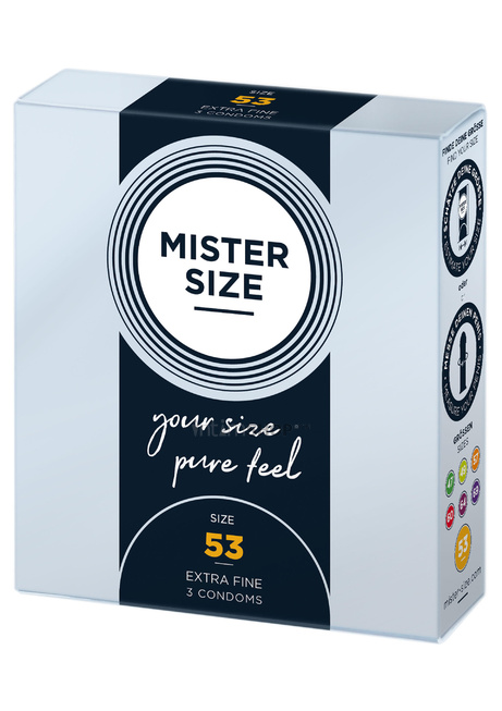 Презервативы Mister Size размер 53 ультратонкие, 3 шт