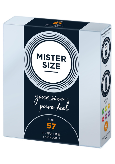 Презервативы Mister Size размер 57 ультратонкие, 3 шт