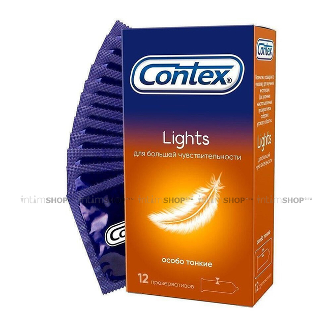 Презервативы особо тонкие Contex Lights №12 - фото 1