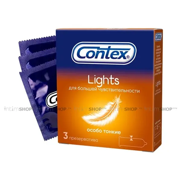 Презервативы особо тонкие Contex Lights, 3 шт - фото 1