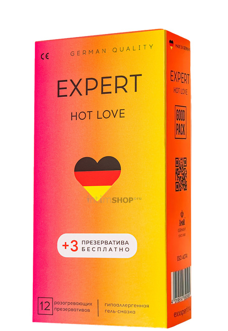 Презервативы с разогревающим эффектом Amor Expert Hot Love, 12 шт + 3 шт - фото 1
