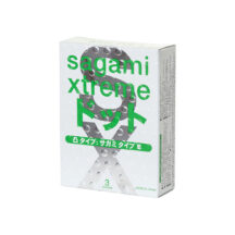 Латексные презервативы с точками Sagami Xtreme Type-E, 3шт