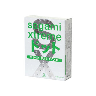 Латексные презервативы с точками Sagami Xtreme Type-E, 3шт