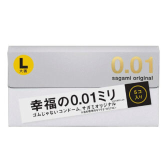 Ультратонкие полиуретановые презервативы Sagami Original 0.01 L-size, 5 шт