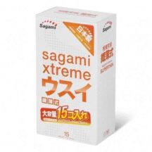 Ультратонкие латексные презервативы Sagami Xtreme Superthin, 15 шт