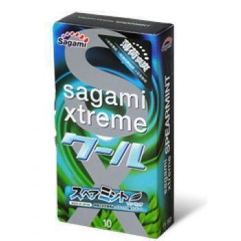 Латексные презервативы Sagami Xtreme Mint 0.04, 10шт