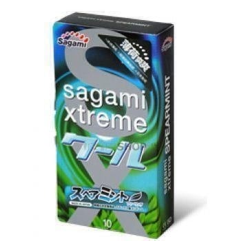 Латексные презервативы Sagami Xtreme Mint 0.04, 10шт